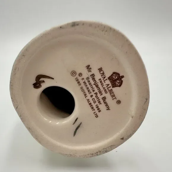 Vintage 1989 Beatrix Potter Mr. Benjamin Bunny Royal Albert England, Warne 1965 - Picture 4 of 14